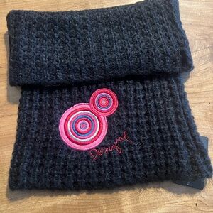 Desigual Black Knit Scarf!